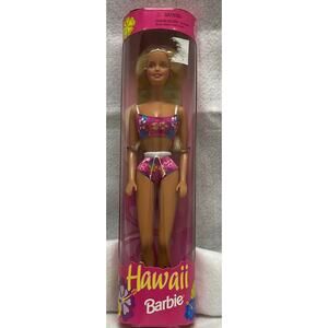 Mattel 1999 Hawaii Barbie Doll Pink Bikini #24614 Box #2